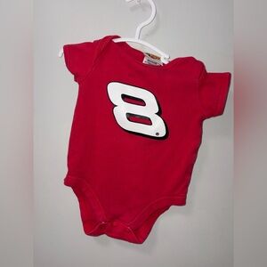 Winners Circle Dale Earnhardt Jr. #8 vintage red body suit unisex NB 3-6 NASCAR